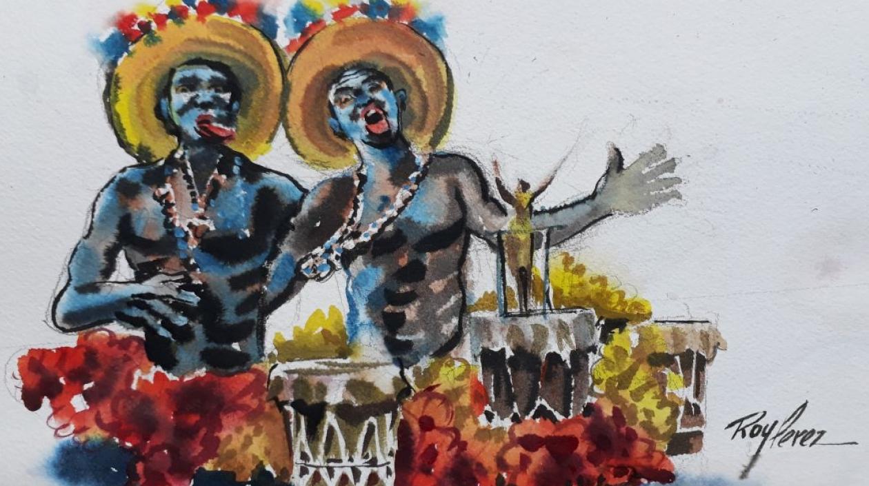 Boceto de la carroza de la Reina del Carnaval de la 44.