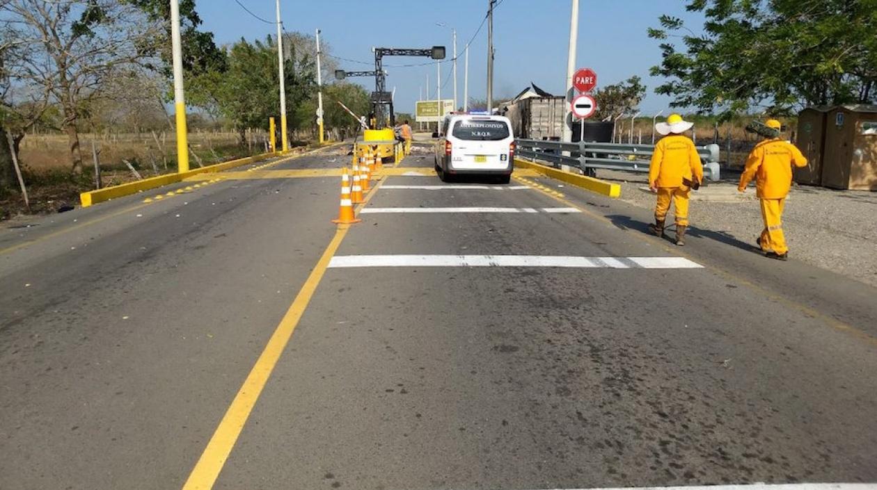 Restablecido el paso vehicular tras los atentados.