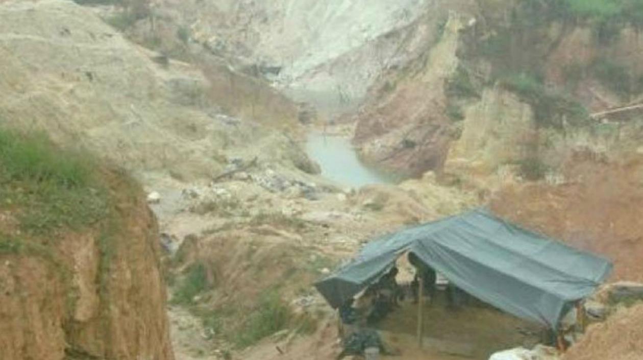 Aspecto de las minas en el sur de Venezuela.