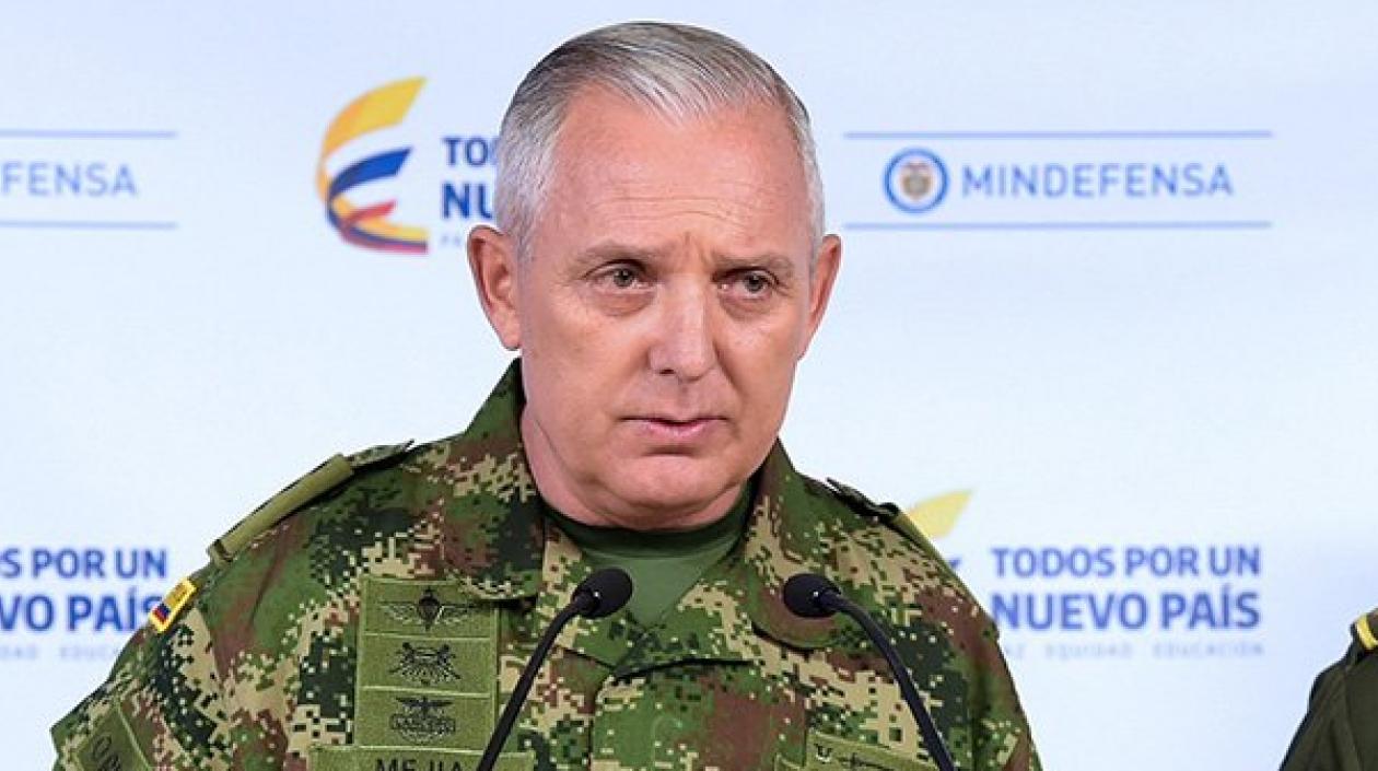 General Alberto Mejía, comandante de las FF.MM.