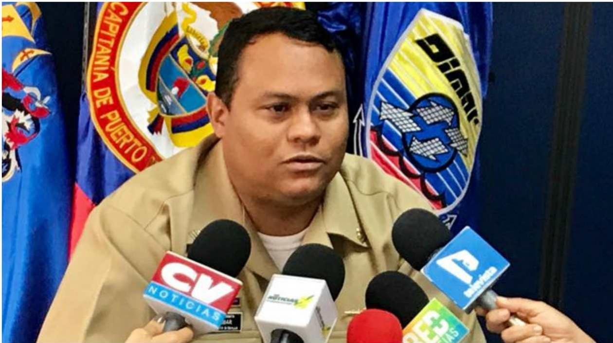 Capitán de Fragata Germán Escobar Olaya, capitán de Puerto de Barranquilla.