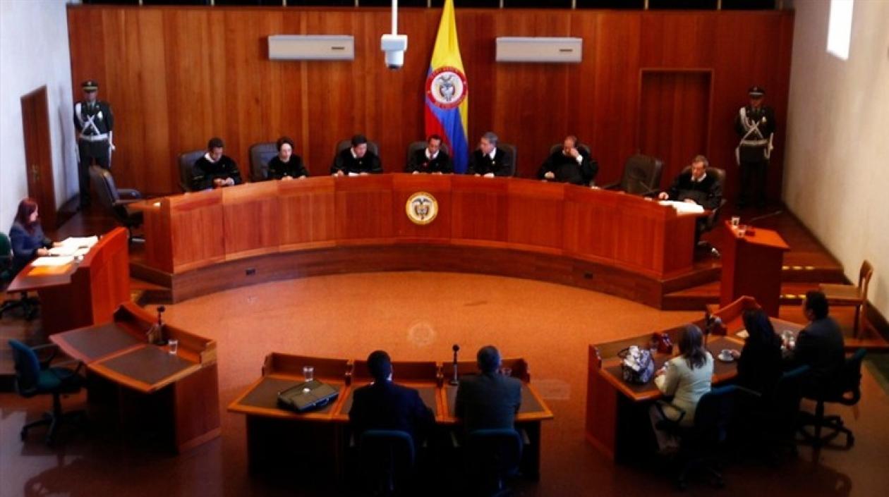 Sala penal de la Corte Suprema de Justicia.