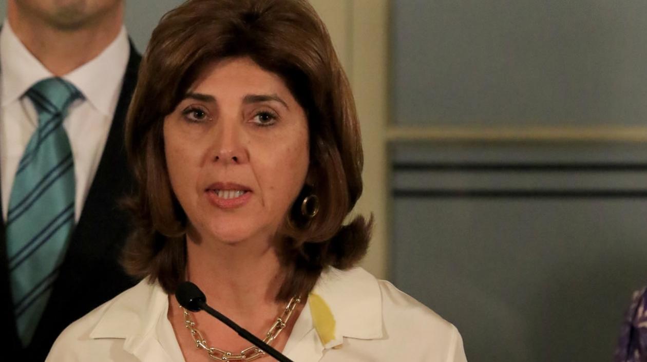 La canciller colombiana, María Ángela Holguín