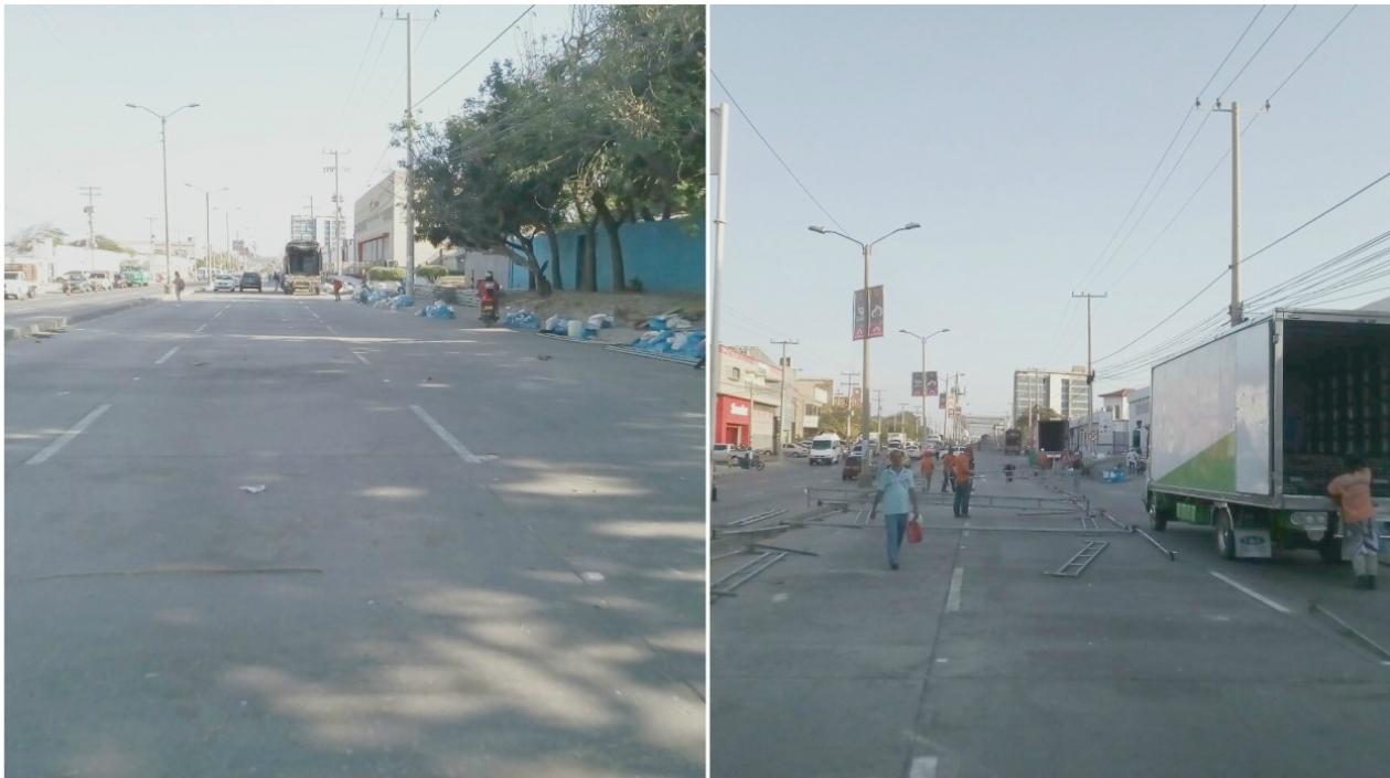 Carnaval organizó un plan de desmonte de las 41 estructuras en tiempo récord.