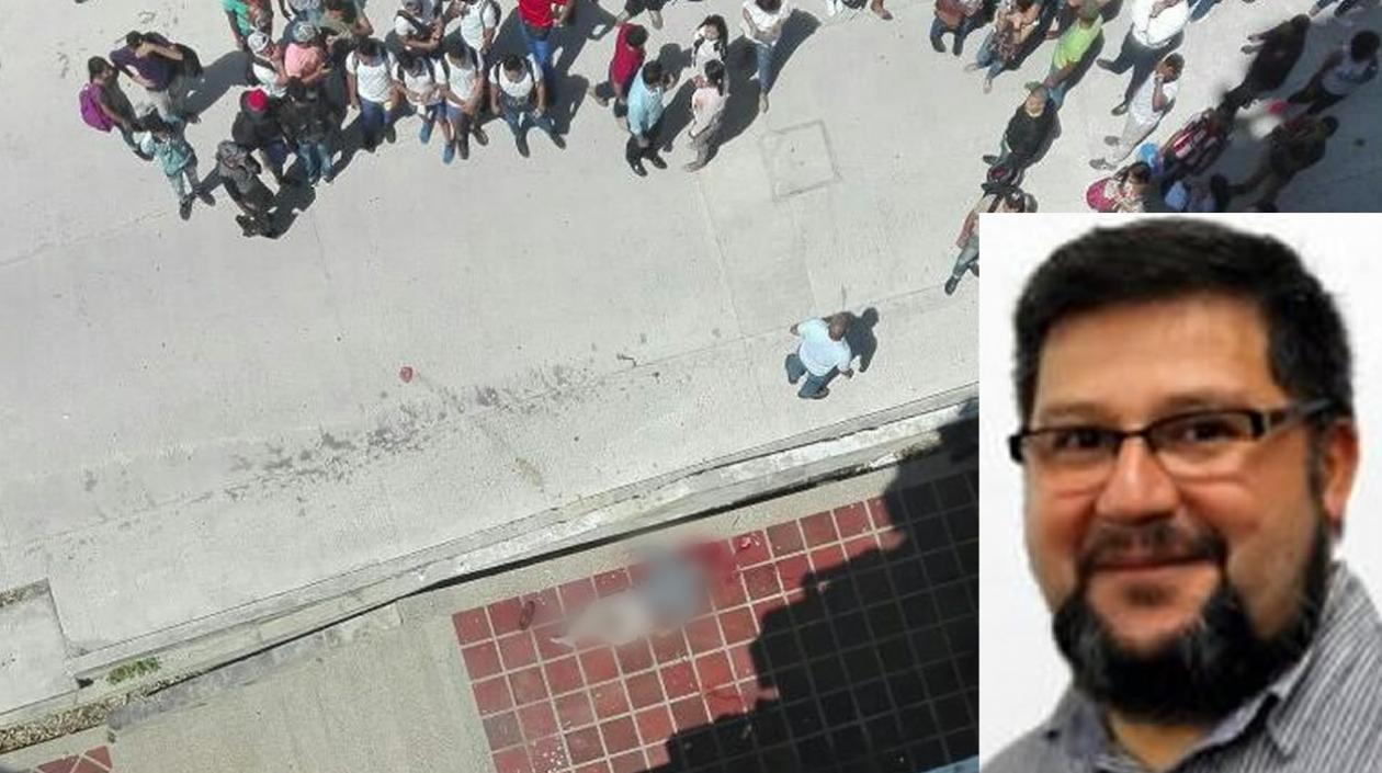 Lugar de los hechos -  profesor, identificado como Teófilo Ernesto Castro Triana