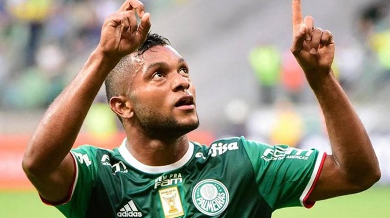 El delantero del Palmeiras, Miguel Ángel Borja