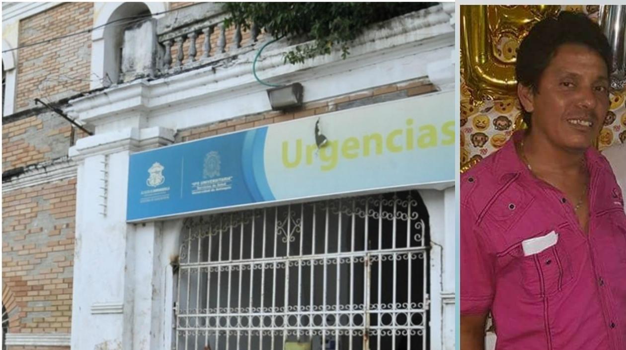 Hospital General de Barranquilla a donde fueron llevados para su atención las dos víctimas.