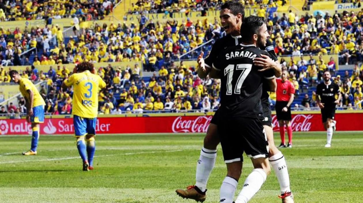 Sevilla volvió a ganar en la Liga. 1-2 ante Las Palmas