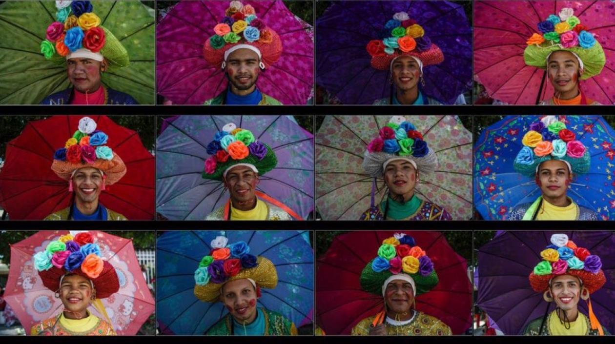 Imágenes de los integrantes de la Danza de Farotas.