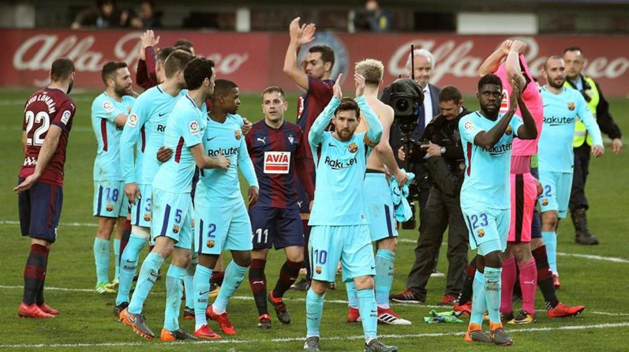 El conjunto catalán viene de vencer al Eibar, por la Liga de España.