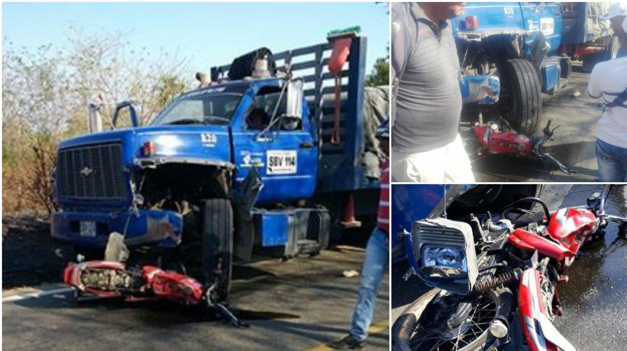 Así quedaron los dos vehículos.