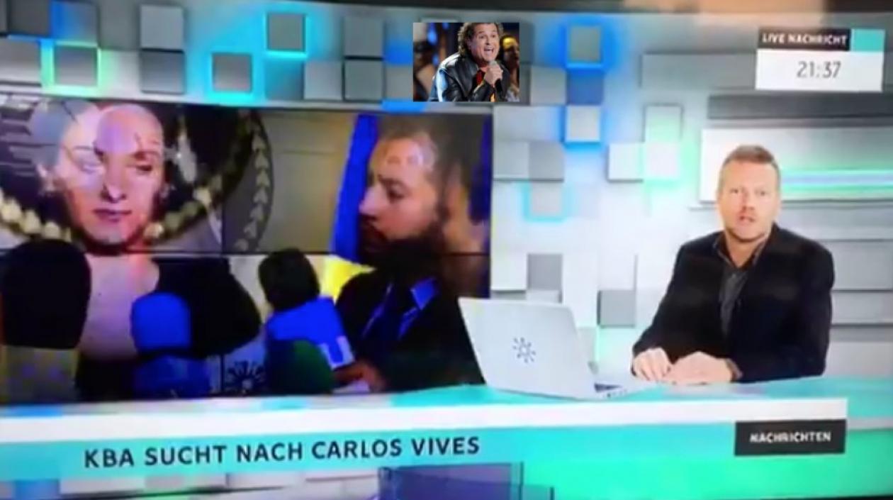 Imagen del noticiero alemán.