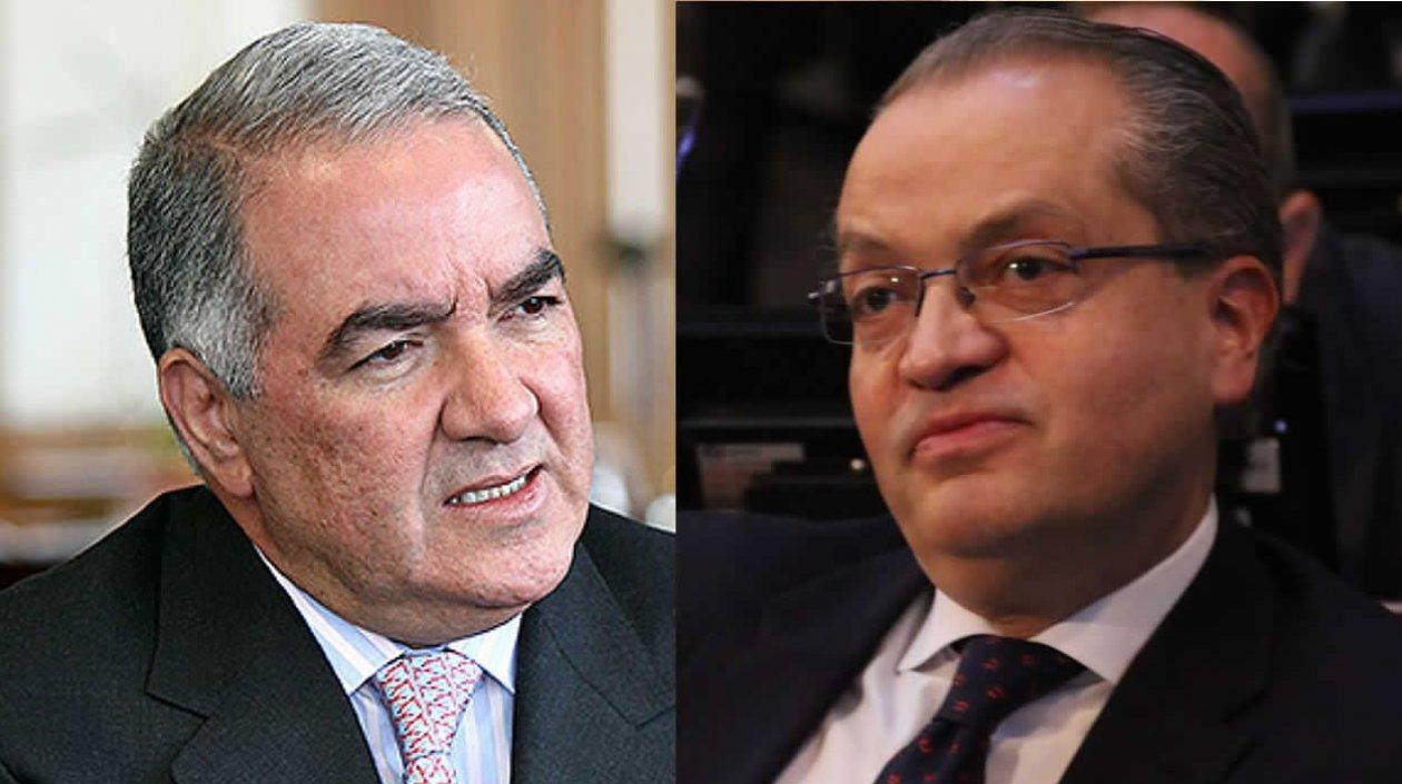 Contralor General Edgardo Maya Villazón y el Procurador General Fernando Carrillo Flórez