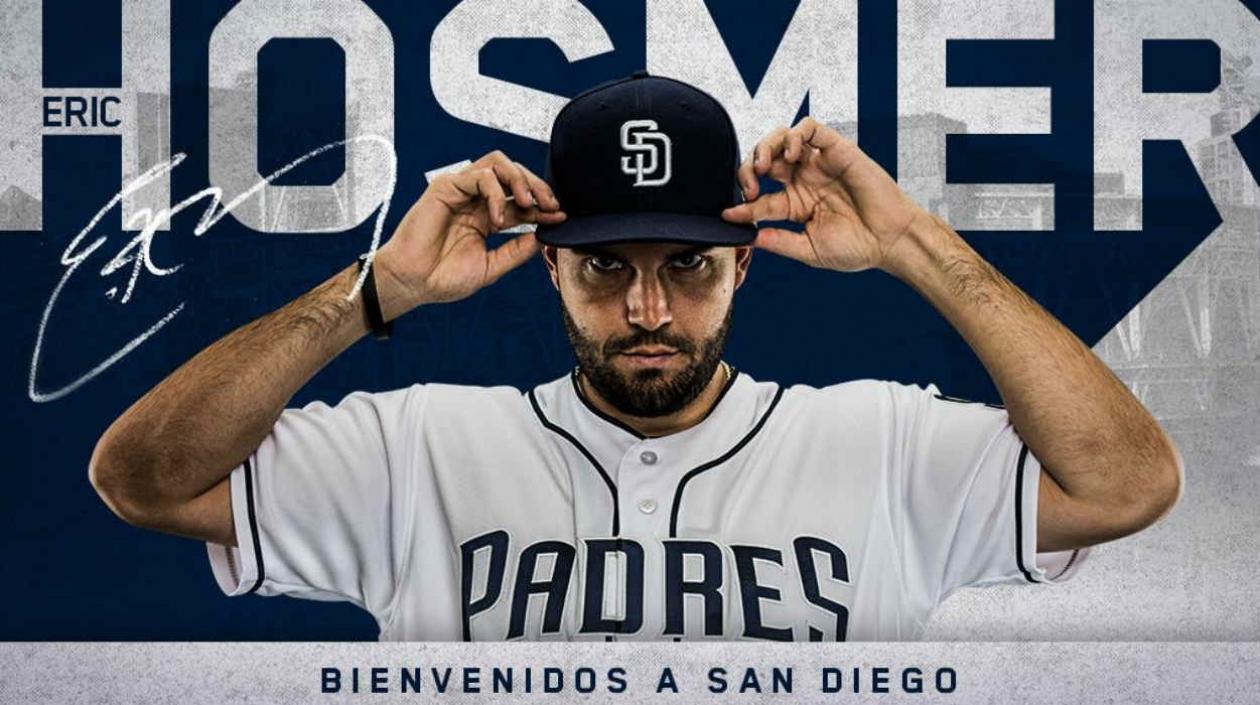 Eric Hosmer, pelotero de los Padres de San Diego. 