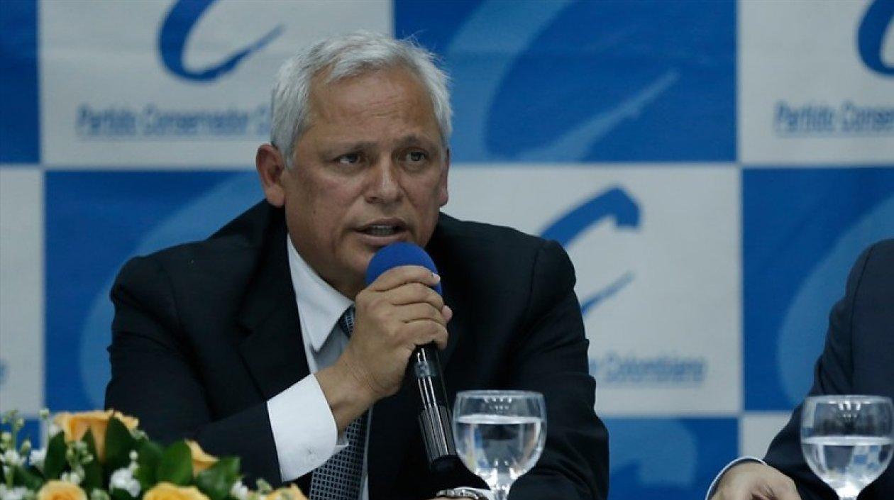Hernán Andrade, presidente del Partido Conservador.