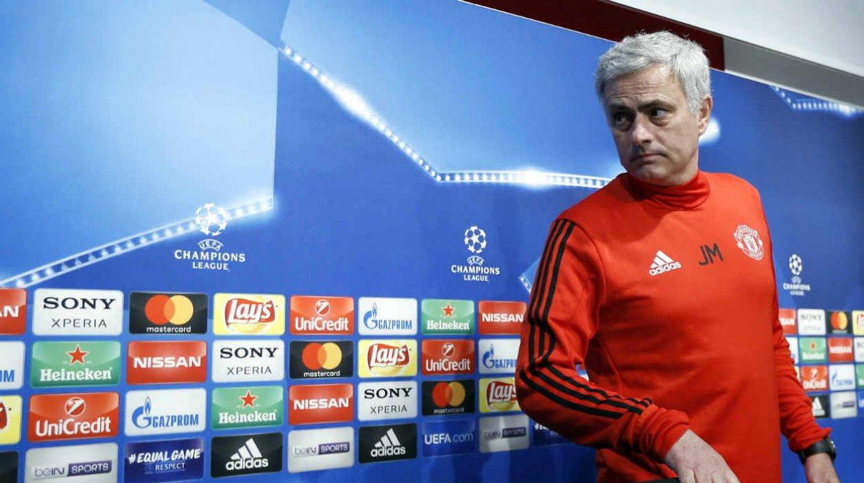 José Mourinho, técnico del Manchester United. 