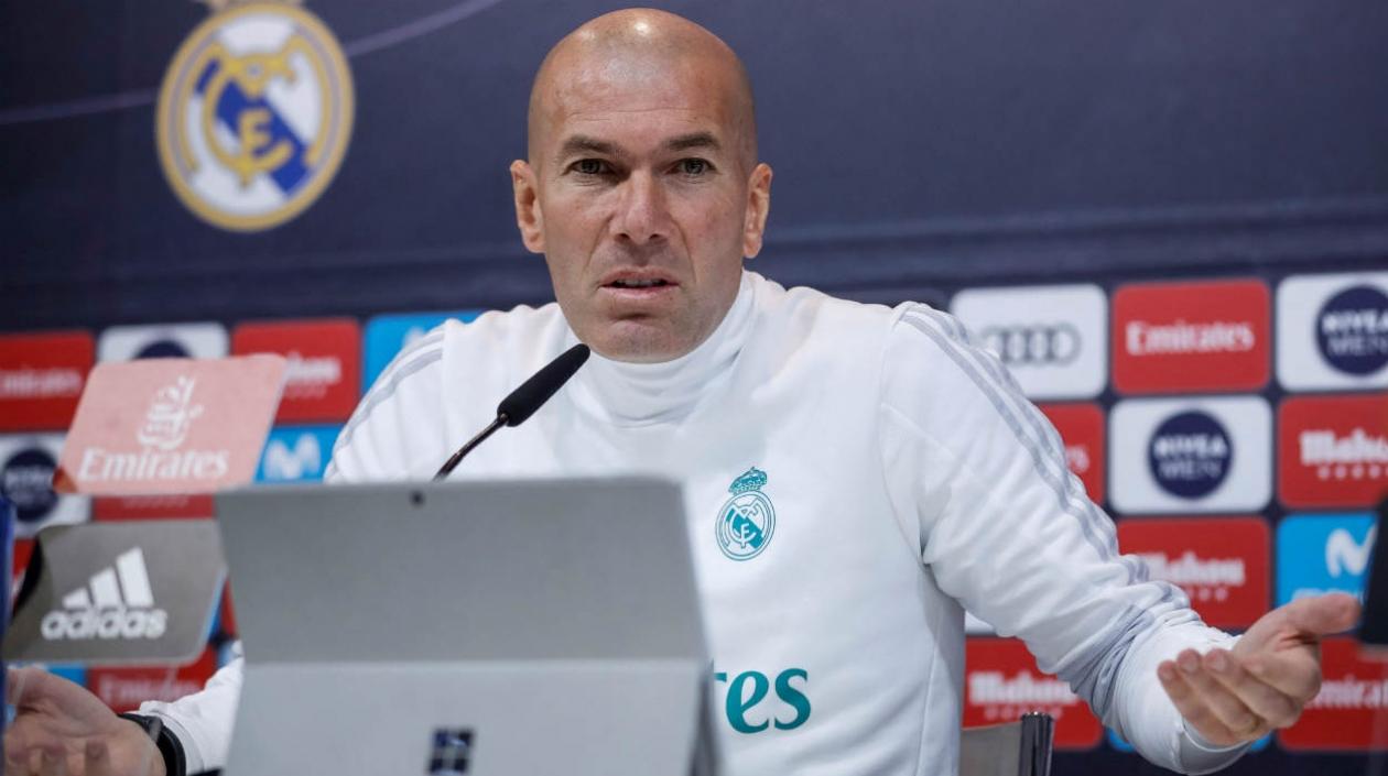 Zinedine Zidane, técnico del Real Madrid. 