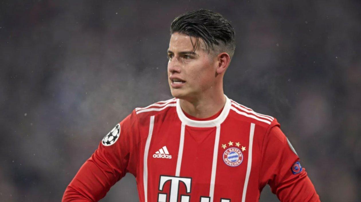 James Rodríguez, jugador del Bayern Múnich. 