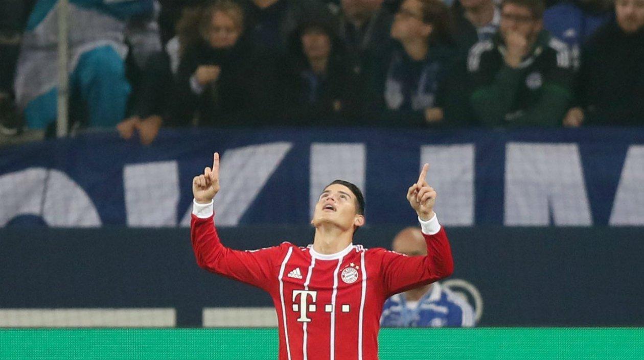 James Rodríguez, jugador del Bayern Múnich. 