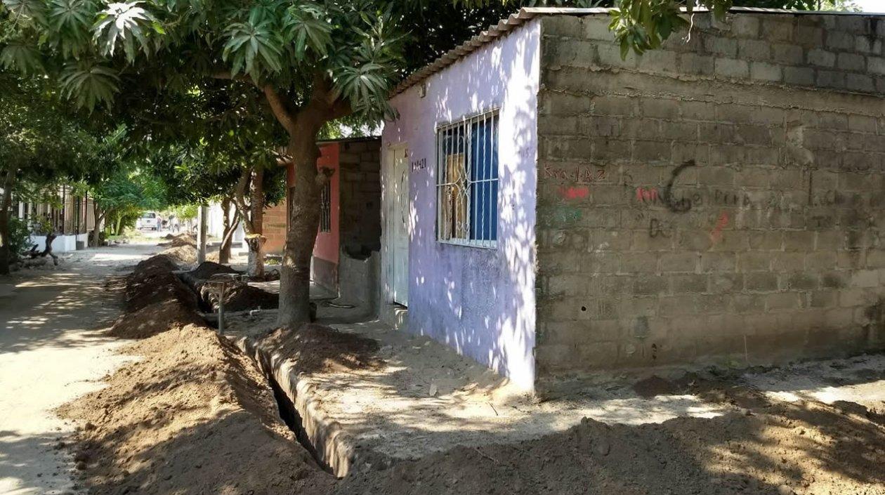 Calle 55B con carrera 1A1, barrio Ciudad Paraíso del municipio de Soledad