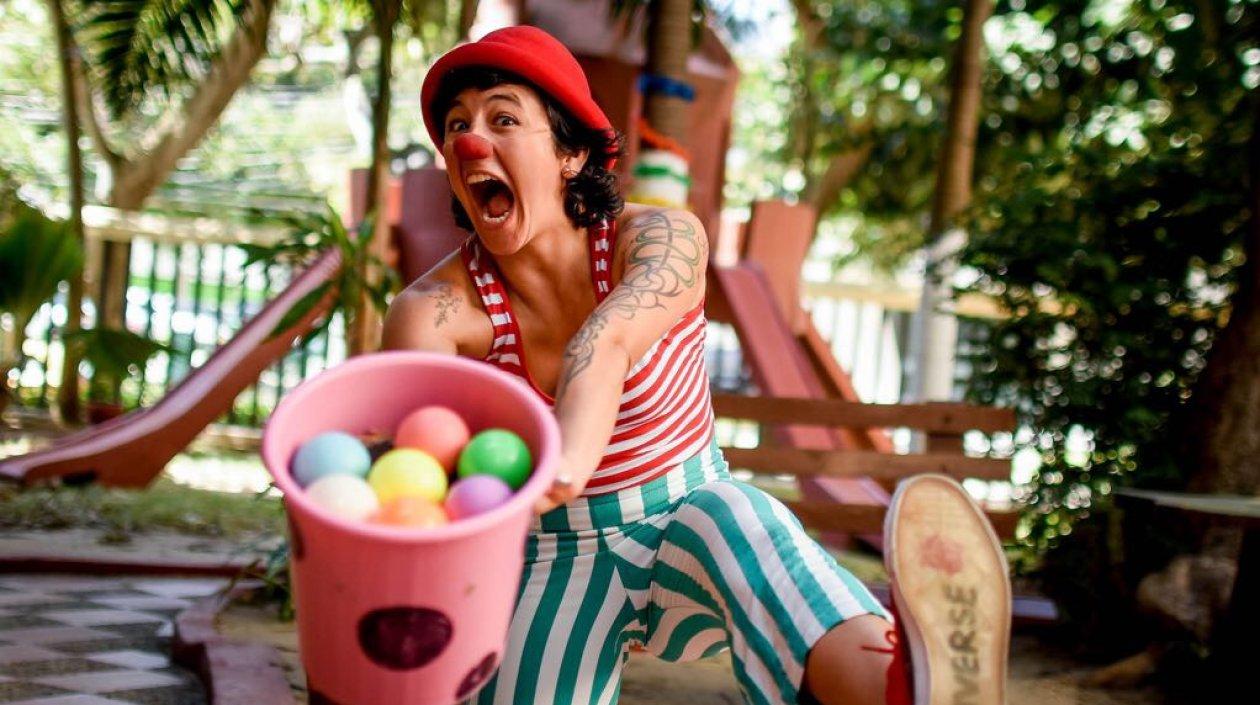 Integrante del colectivo Payasos sin fronteras.