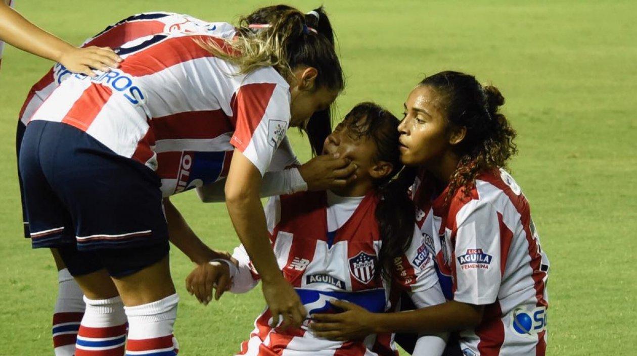  Iranis Centeno, de 14 años, marcó su primer gol.