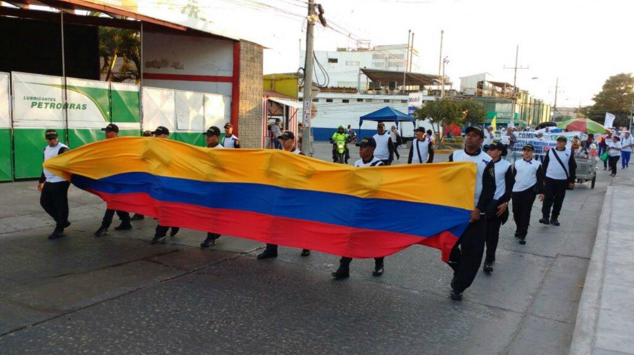 Marcha del Silencio en su recorrido hacia la Plaza de la Paz.