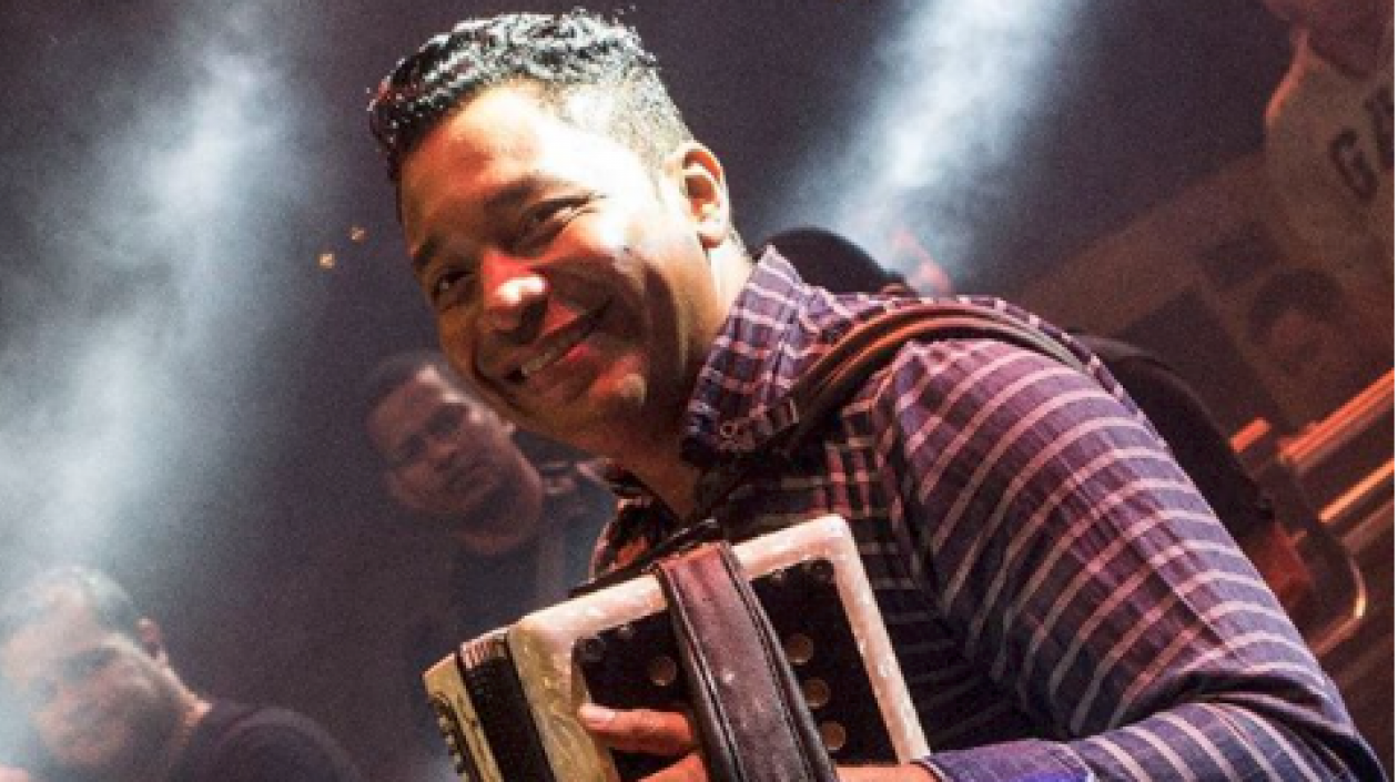 El acordeonero Juan José Granados.