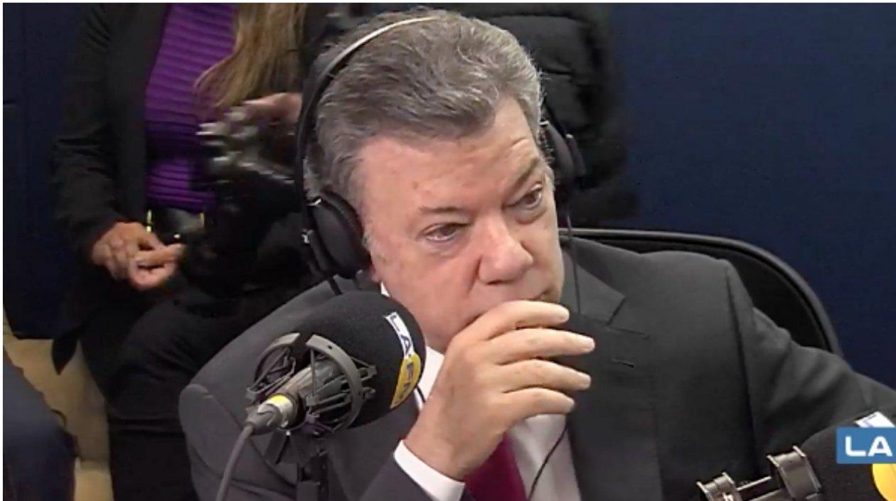 Juan Manuel Santos, presidente.