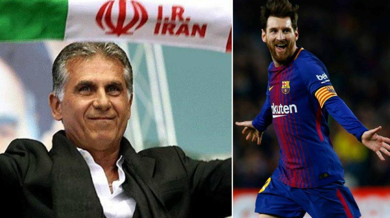 El entrenador Carlos Queiroz, actual seleccionador de Irán, dijo que Messi es un jugador extraordinario.
