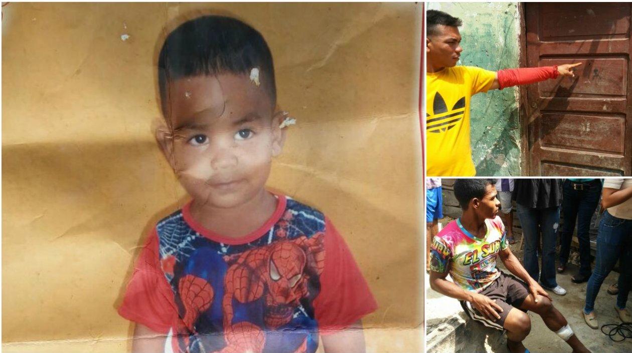 Foto autorizada de la familia del niño de 3 años, Gino Sebastián Castro Carrascal, que murió luego de recibir un disparo.