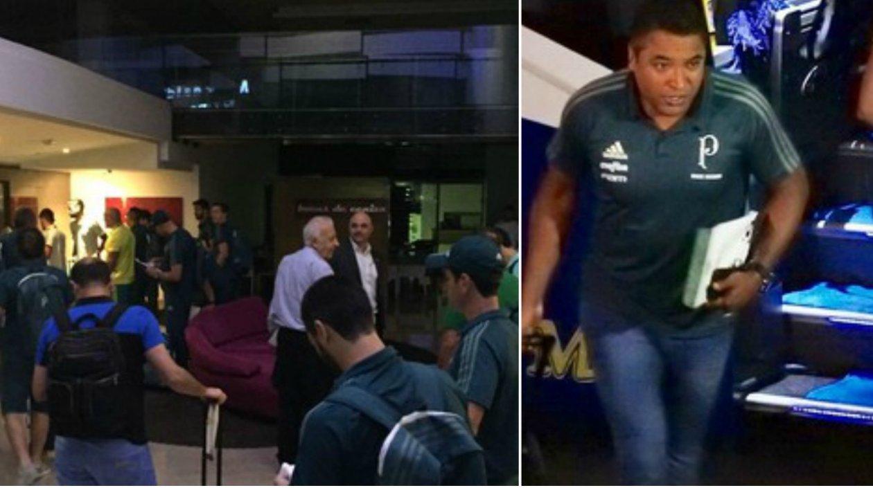 El técnico Roger Machado del Palmeiras.