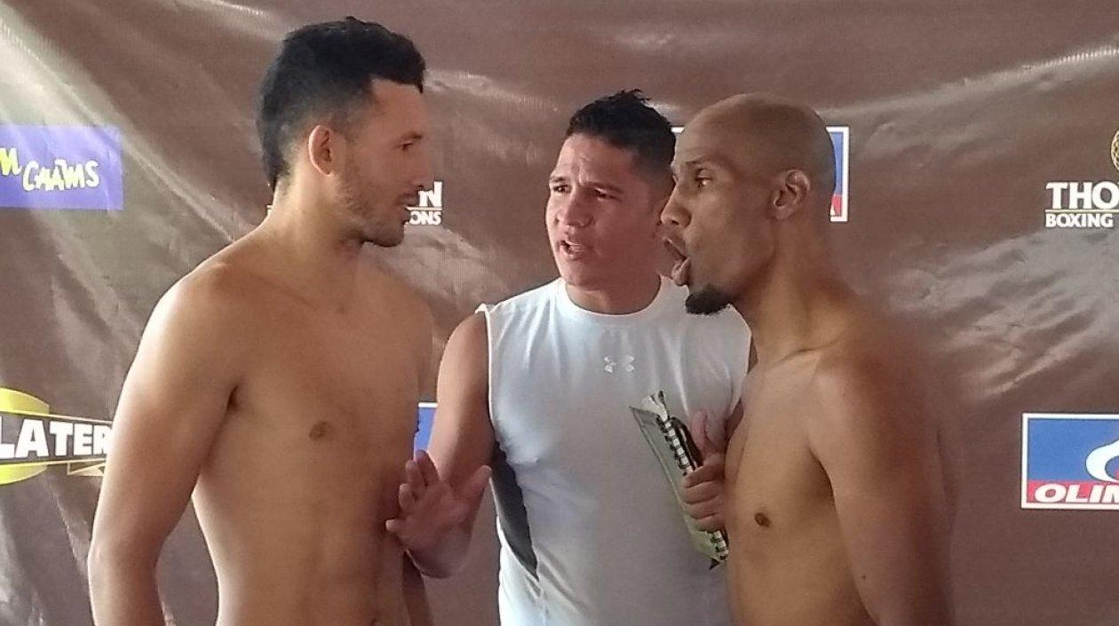 Juan Camilo Novoa se encara contra Dormedes Potes.