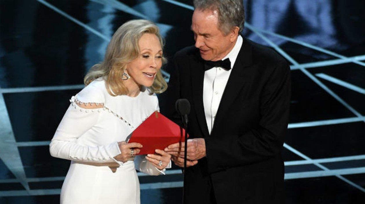 Los actores Faye Dunaway y Warren Beatty.