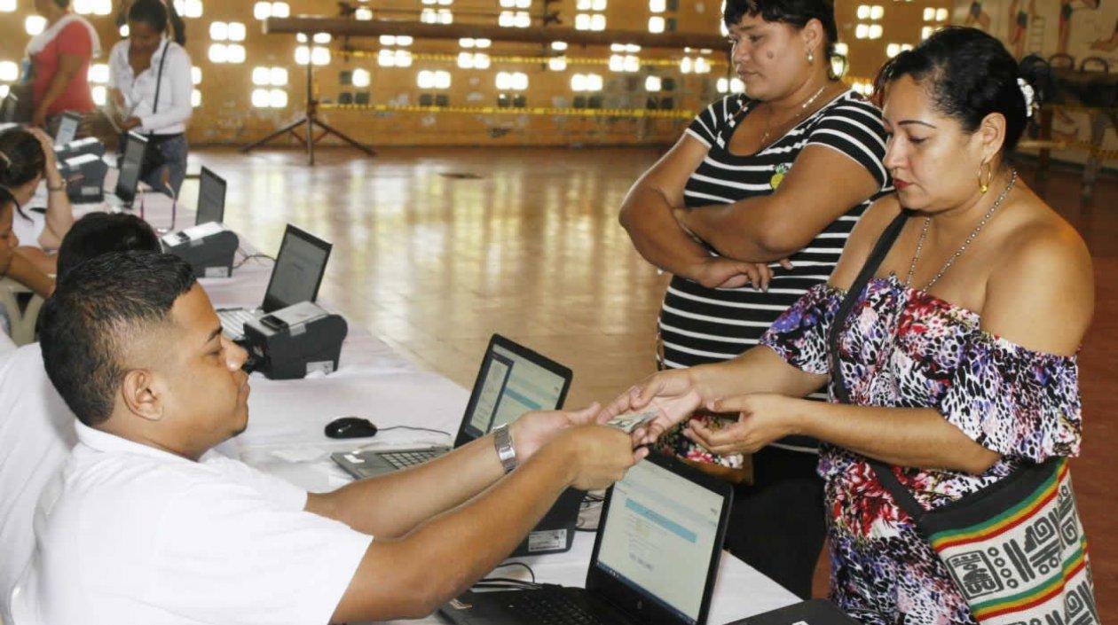 Inician el pago de Familias en Acción en Soledad.