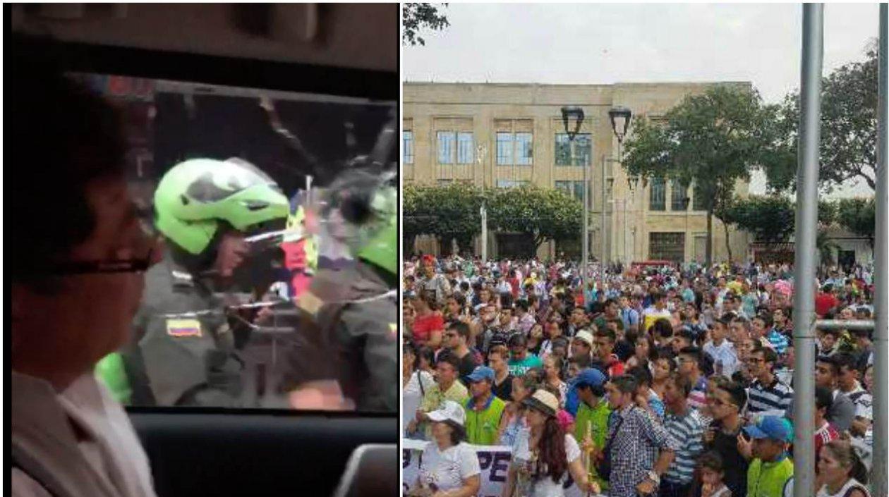 Gustavo Petro, candidato presidencial en Cúcuta.