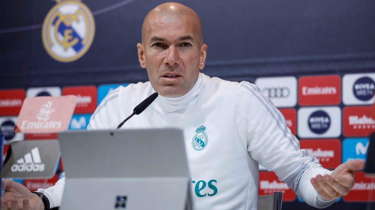 Zinedine Zidane, técnico del Real Madrid. 