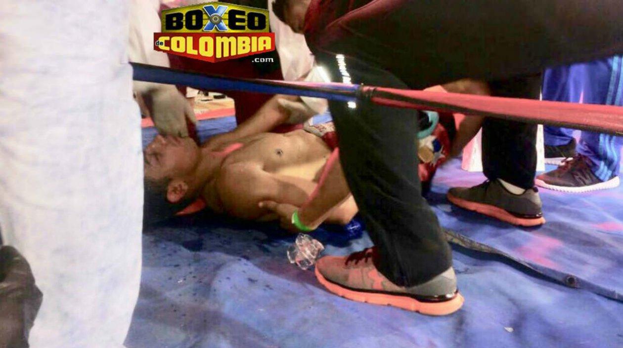 Yeison Cohen se desvaneció en la lona. 