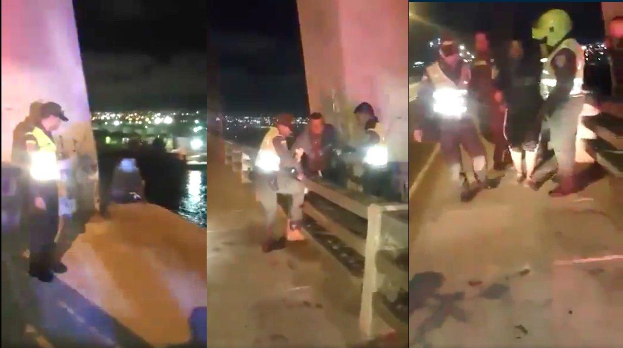 Pantallazos de la secuencia del rescate.