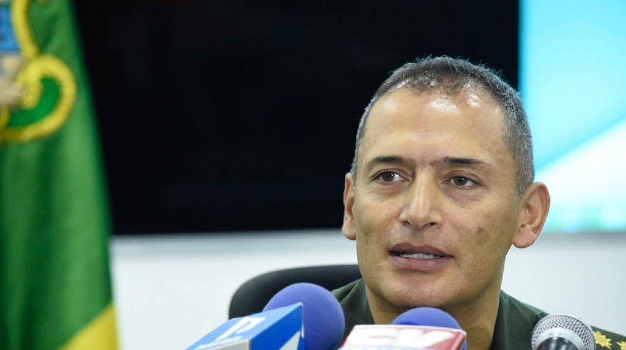 Brigadier general Mariano Botero, comandante de la Policía Metropolitana de Barranquilla.