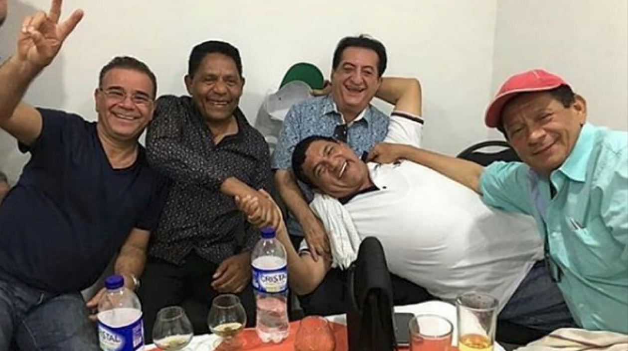 Iván Villazón, Israel Romero, Jorge Oñate, Poncho y Emiliano Zuleta.