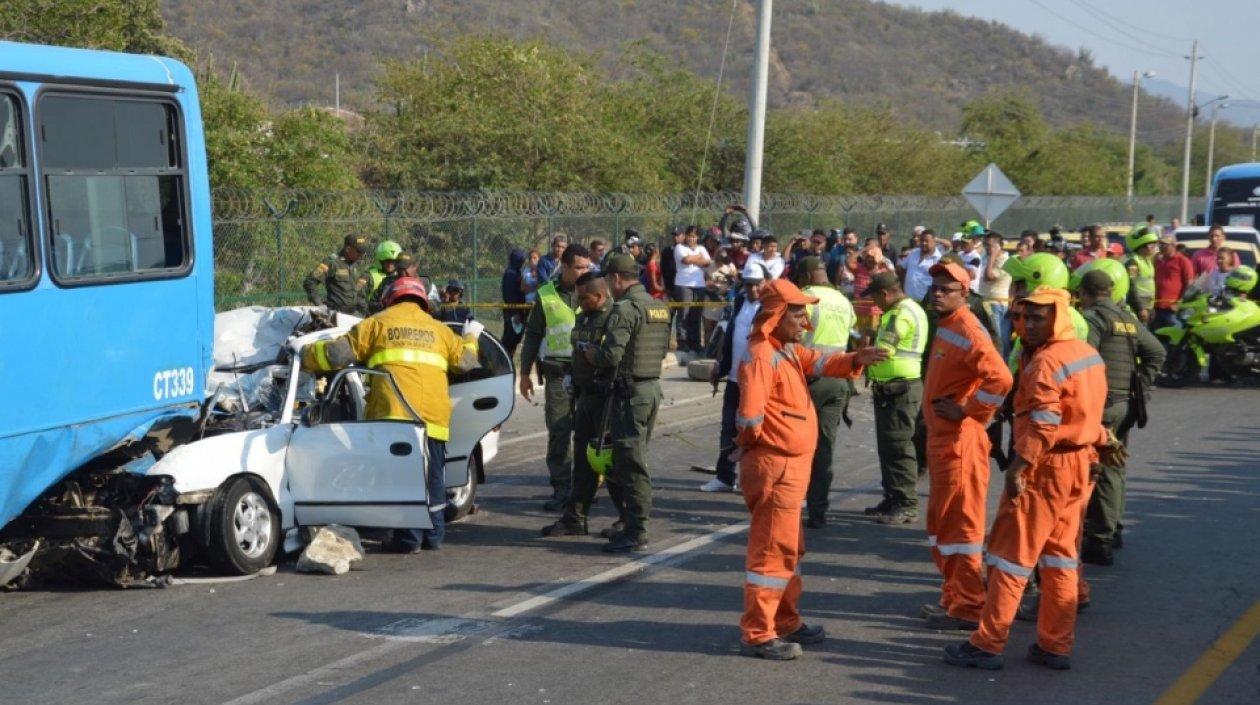 Estado en que quedó el vehículo.
