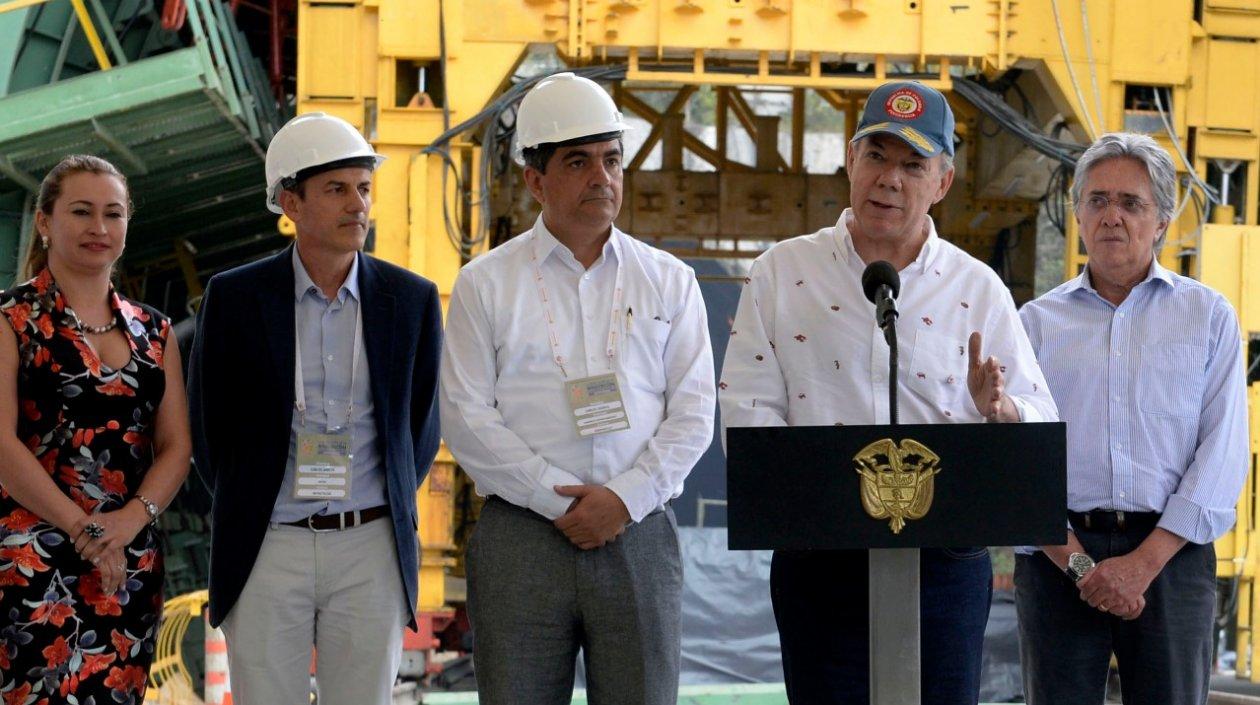 Juan Manuel Santos, presidente.