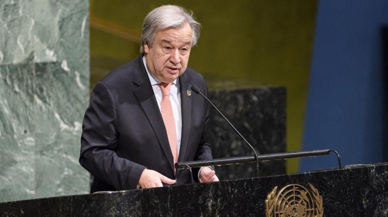 El secretario general de la ONU, António Guterres.