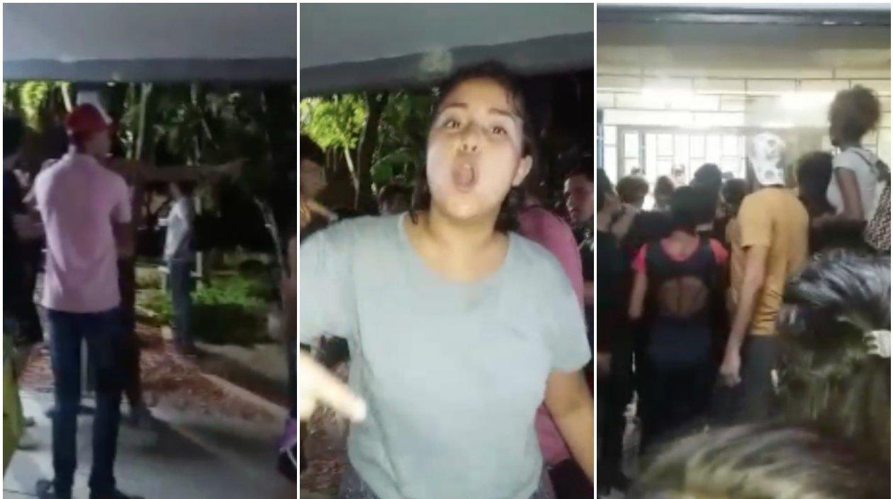 Los estudiantes denunciaron las agresiones en redes sociales.