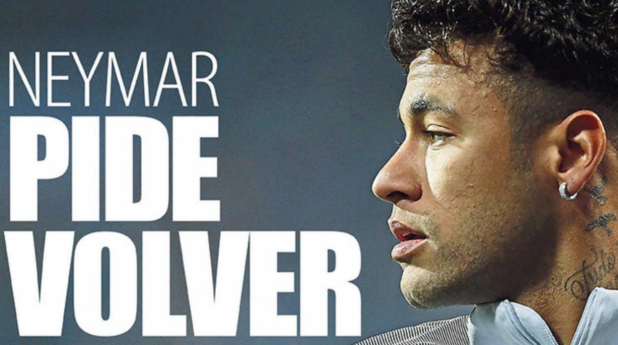 Neymar protagonista de la portada de Mundo Deportivo. 