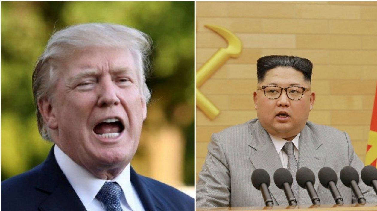El presidente de EE.UU., Donald Trump, y el líder de Corea del Norte, Kim Jong-un