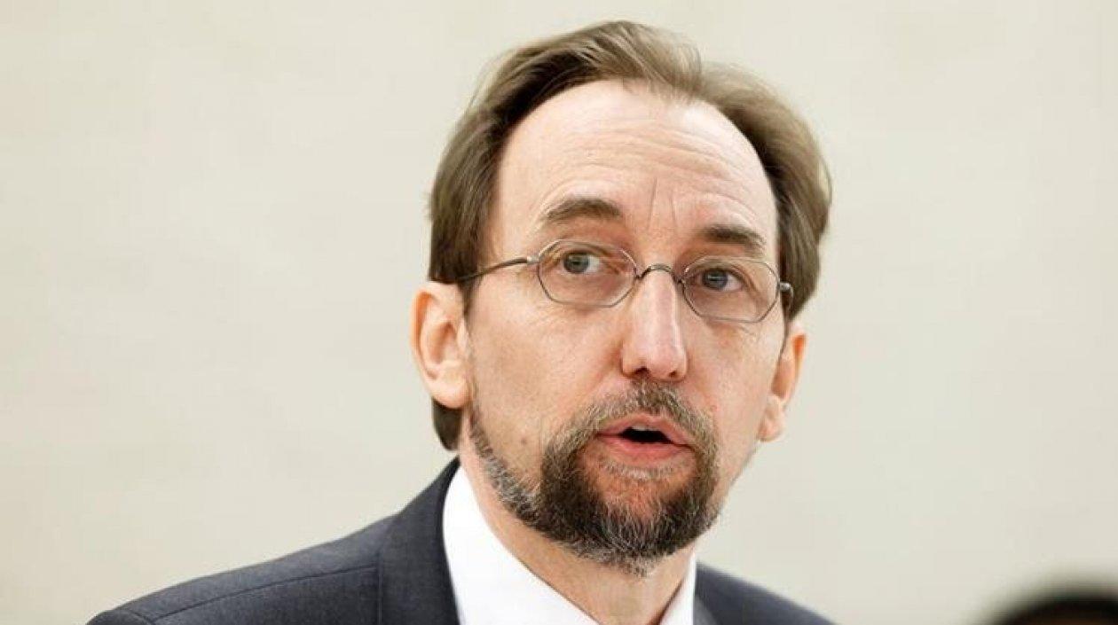 El alto comisionado de Naciones Unidas para los Derechos Humanos, Zeid Ra'ad al Hussein.
