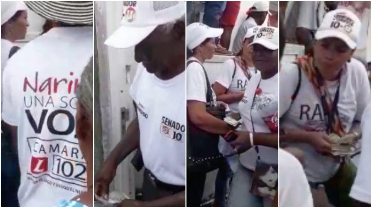 En estas imágenes se observa lo que denuncia el video.