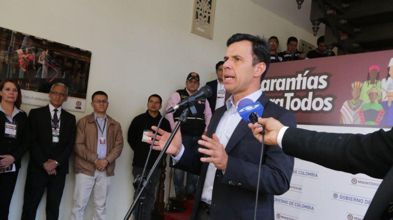 Guillermo Rivera, ministro del Interior.